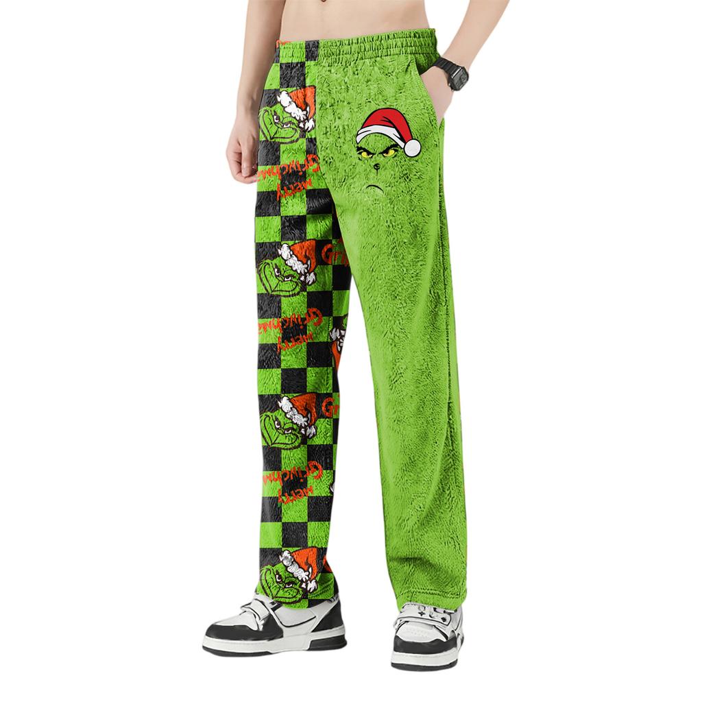 Men's Allover Printed Home Pants Sleeping Pajama Pants Long Pants Pajama Pants