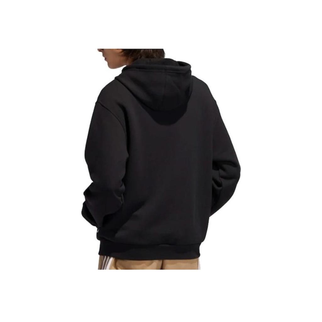 Adidas Originals Off Court Popover Hoodie mit Trefoil-Logo und Kordelzug Herren Tops Schwarz EC7323