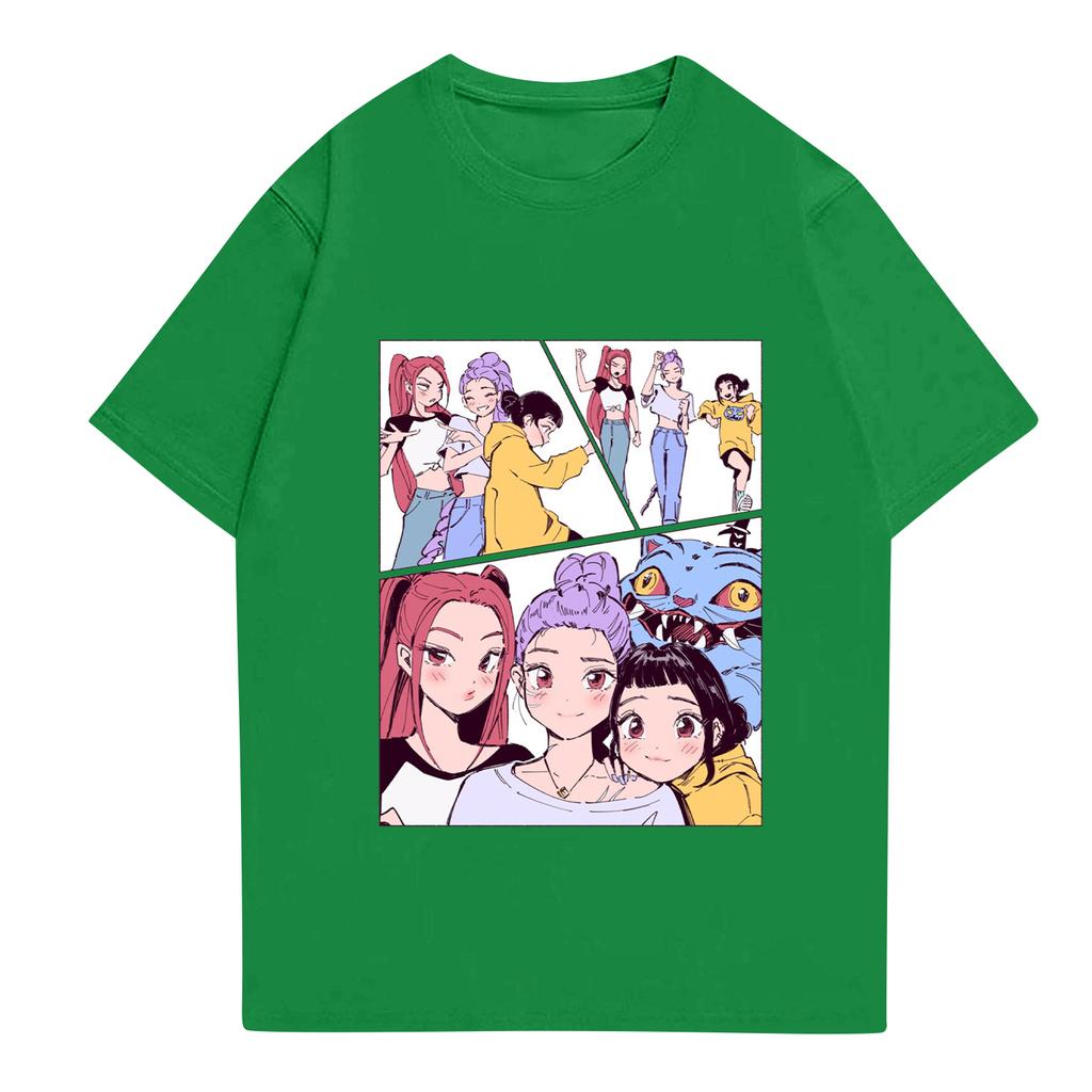 Kid's Anime Printed Short Sleeved T-shirt