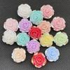 10Pcs Cute Cartoon Colorful Roses Flat back Resin Scrapbooking Crafts Fit Phone Case Decoration DIY Hair Bows Accessories