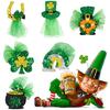 StPatrick Day Decorative Hair Clip LuckyClovers Hairhoop Festive Party Hair Pins