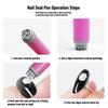 18-Piece Professional Nail Art Stamping Pen Set Interchangeable Tip Patterns Home DIY Manicure Nail Salon