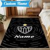 Custom Name Cam Abstract Artwork Rug Game Carpet, Floor Mat for Bedroom Living Room Entryway Rug, Home Decor Idea Gift for Christmas Birthday
