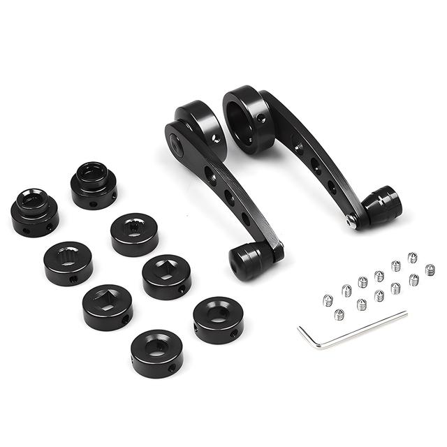 Universal Aluminum Alloy Car Window Handle Winder Riser Replacement Crank Window Accessories for Vehicle