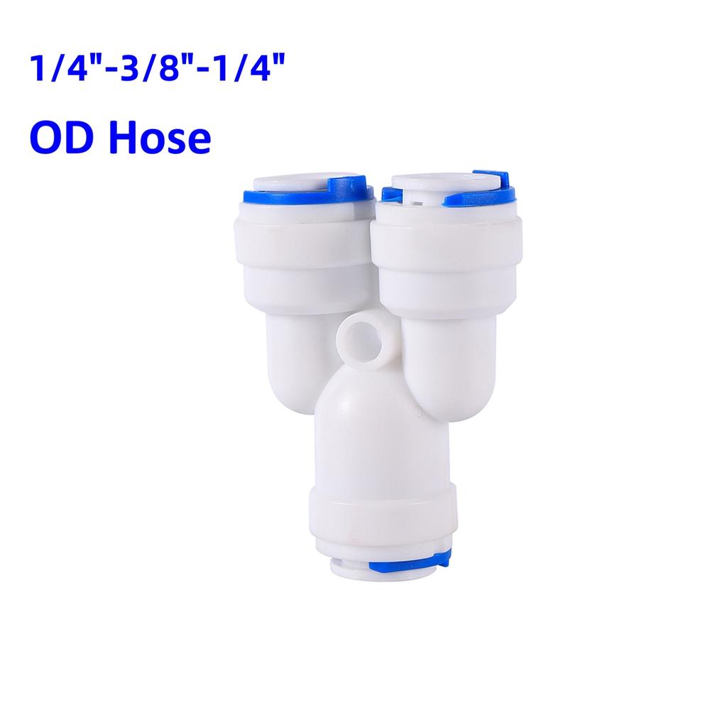 OD 1/4" 3/8" Pipe Slip Lock Quick Connector Water Purify Joint Garden Irrigation Straight Elbow Tee Valve Pipe Coupling Fittings