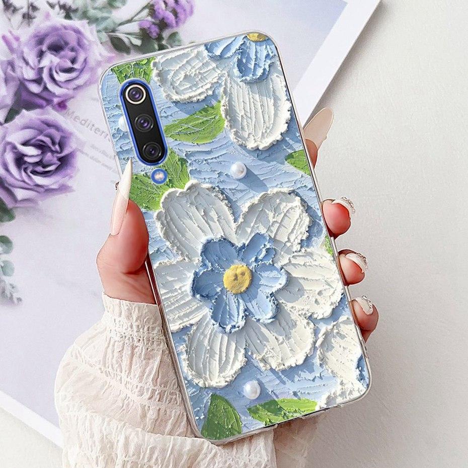 Cute Painting Phone Case For Xiaomi Mi 9 9SE 9Lite Soft Silicone TPU Back Cover For Xiaomi Mi9 9 SE 9 Lite Cases Bumpers