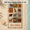 Animals Theme Soft Beach Towel Personalized Custom Name Text Towel Portable for Beach Pool Travel
