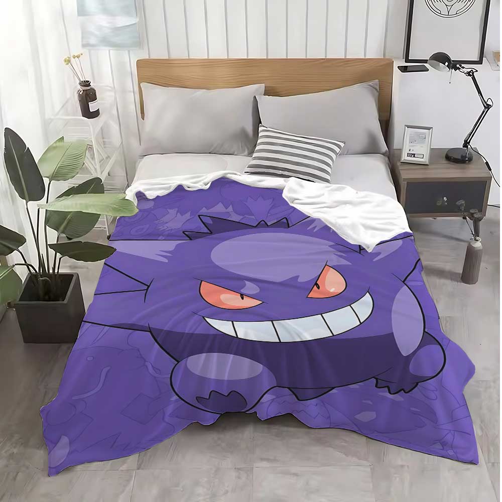 Dekorative Sofadecken für das Bett Kawaii G-Gengars Schlafzimmerdekoration Flauschige Überwurfdecke Nordische Heim-Bettdecke der Warme Winter