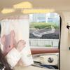 Cute Cartoon Car Sunshade Curtains - Suction Cup Style for Heat Insulation and UV Protection.