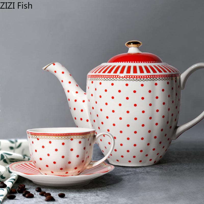 Pop Art Striped Polka Dots Ceramic Cup&saucer Dining Table Coffee Cup Milk Mugs Afternoon Tea Teacup Fruit Juice Container