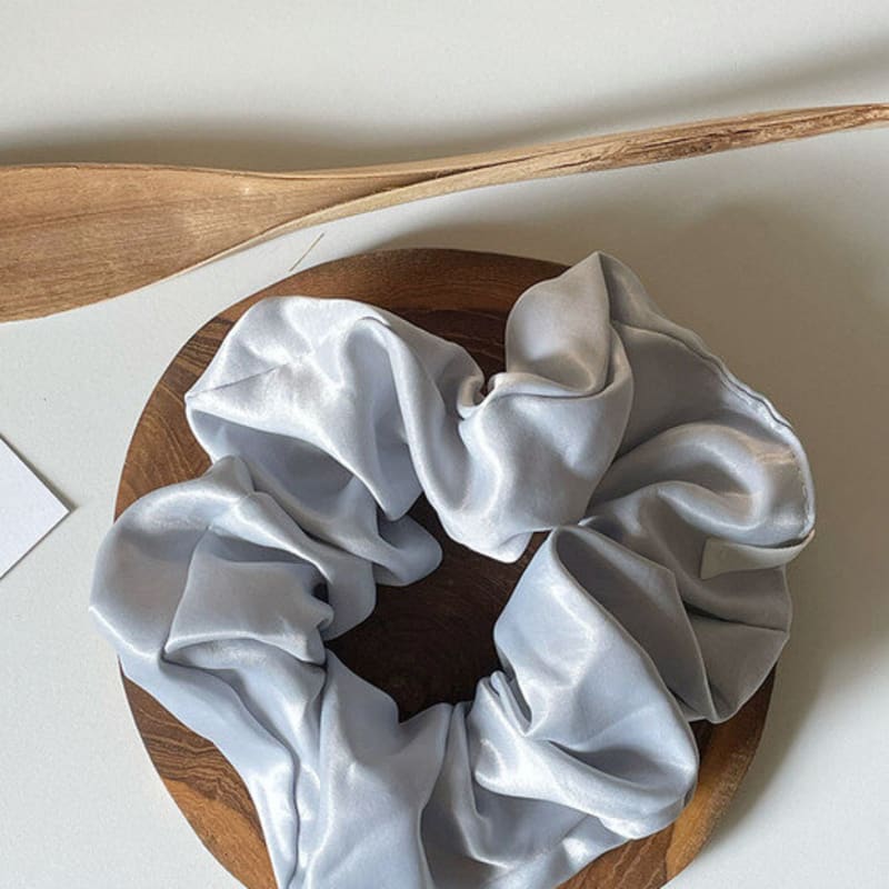 Oar Glossy Satin Scrunchies [AiryBlue]