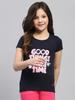 MONTE CARLO Girls Regular Fit Printed Top Set