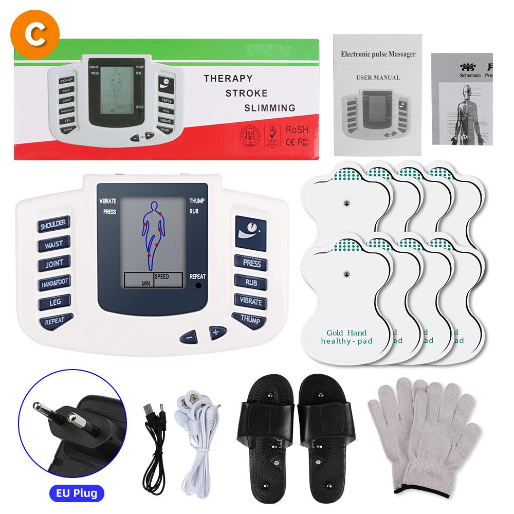 Ems Acupuncture Body Massager Digital Electrical Muscle Therapy Stimulator Magnetic Tens Physiotherapy Massage Device Pain Relax