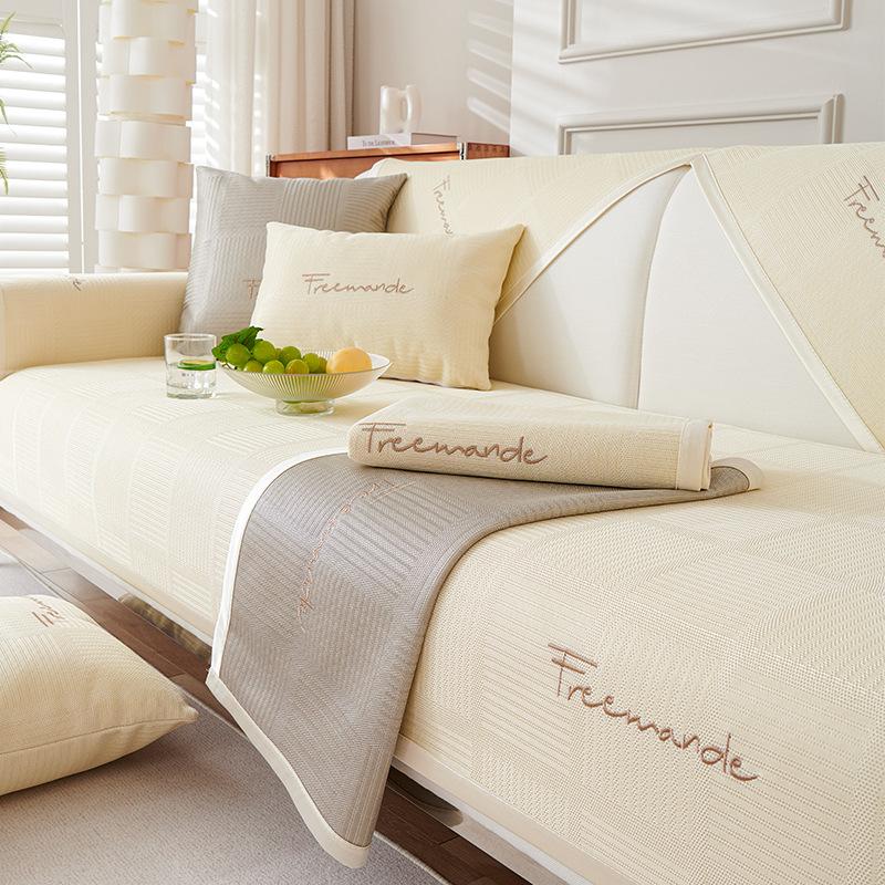 Ice Silk Sofa Cushion Summer Summer Non -Slip Summer Mat Cushion New Simple Sofa Cover Cover Cloth