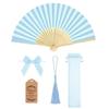 Portable Paper Folding Hand Fans Bamboo Ribs Foldable Handheld Fans For Wedding Party Favors Summer Cooling Crafts Projects