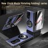Luxury Business Car Holder Magnetic Case for Honor Magic V2 RS - Anti-drop Anti-fingerprint New Design Inspiration Stand Full Protection Cover