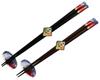 Ishida Couple Lacquered Chopsticks and Chopstick Rest Fine Clear 23cm Set of Paulownia Wood Ukiyo-e Set, Wind, Weather, & 20.5cm, 2, Box, 63057-3