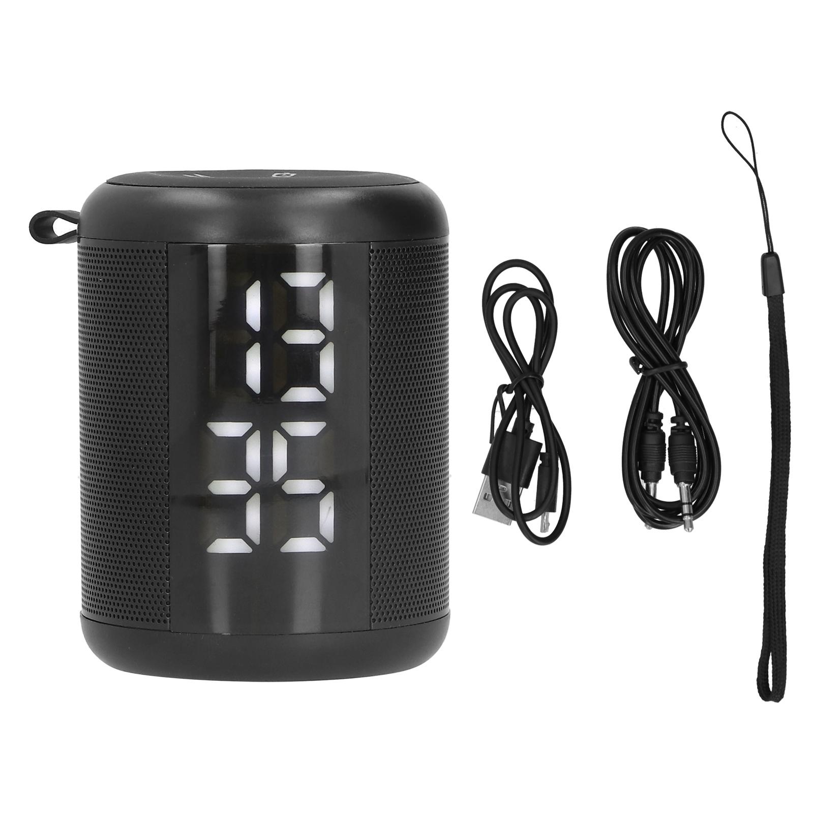 Speaker Alarm Clock Multifunctional Dual Alarm Clock LED Screen   Speaker for Bedroom