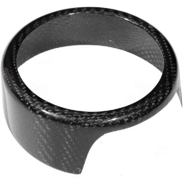 

Acouto for Giulia, Carbon Fiber Front Grill Badge Sign Surround Bracket Trim Fit for Giulia 17-19