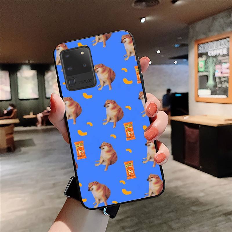 Cheems Doge Phone Case for Samsung S20 Lite S21 S10 S9 Plus for Redmi Note8 9pro for Huawei Y6 Cover