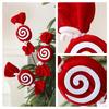 Christmas Candy Cane Diy Decorations With Striped Plush Material For Holiday Festivities