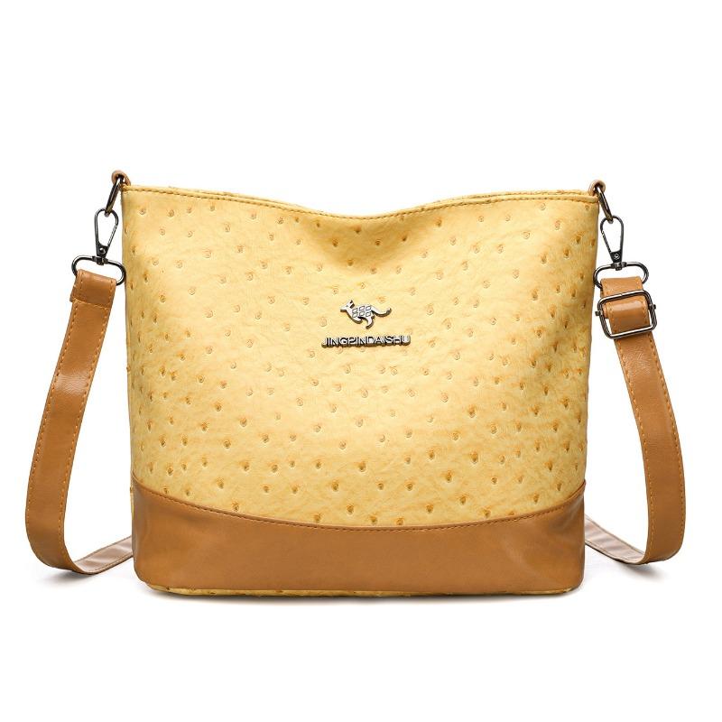 

Multi-layer color matching pattern glossy pillow bag personalized fashion versatile shoulder bag small square bag messenger bag жёлтый