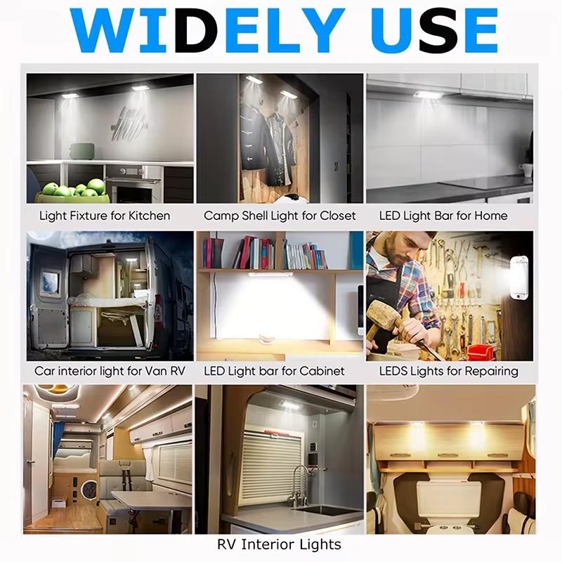 1PC 12V-80V Bright LED Car Interior Light Universal Cabin Ceiling Reading Lamp With Switch For Trailer Car RV Van Camper Caravan Dome Lights 6