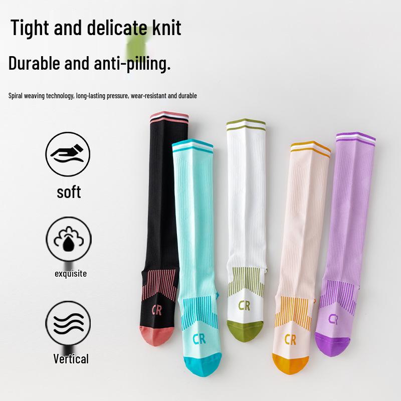 Unisex Kompressionsstrumpor för Sport - Ideala för Löpning, Hopprep och Utomhusaktiviteter