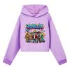 5574 Moda Outdoor Bambini Ragazze Felpe Casual Stampate Roblox Maniche Lunghe