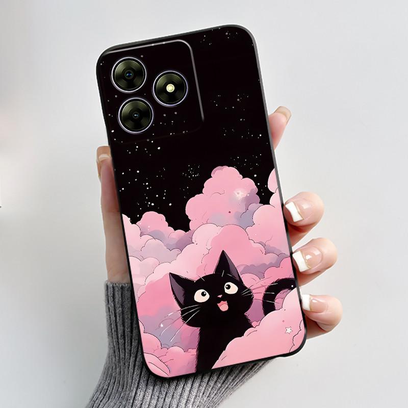 Pentru Blackview Wave 8C 6.56" Wave 8 Black View Wave8C Wave8 Spate TPU Silicon Moale Carcasă Telefon Luxos Drăguț Iepuraș Iubire Husa Amuzantă
