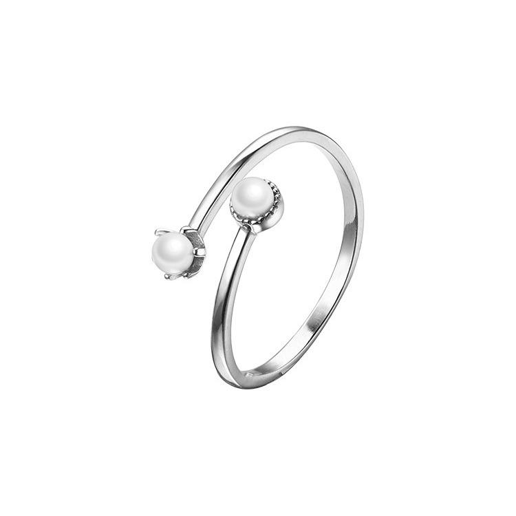 925 Pearl Ring - Japanese Minimalist Design, Luxury Index Finger Jewelry for Women