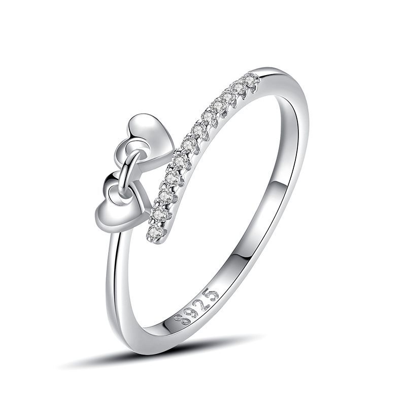 Tancise Klassischer Zirkon-Ring aus 925er-Sterlingsilber, Damenschmuck, Hochzeitsversprechen, Party-Geschenk