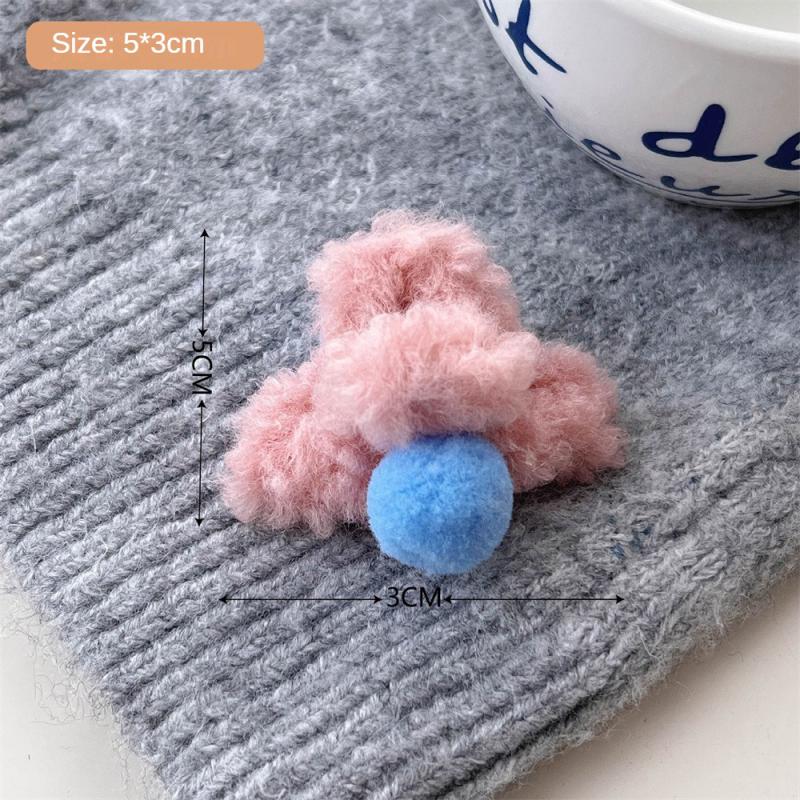 

1/2/3 шт. Плюшеві заколки-сердечка для жінок Осінь-зима Хутряна заколка для волосся Краб Елегантні кігті акулячого волосся Головні убори Аксесуари для волосся