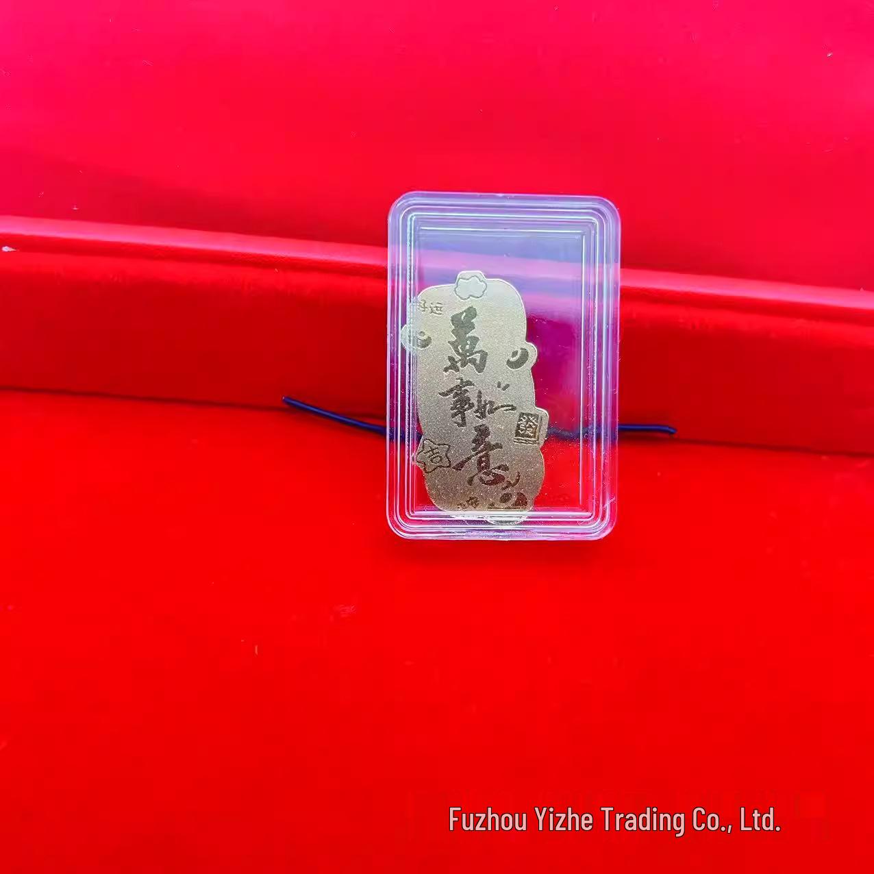 Pure Gold-Plated Phone Sticker: Wealth-Attracting Treasure Vault Princess Design