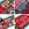 Christmas Day Decoration Tablecloth - 1PC Knitted Table Flag, Home & Dining Table Decoration