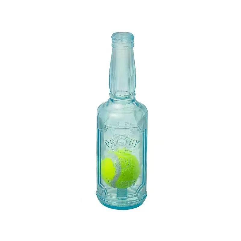 Pet Toy Dog-bite Sound Tennis Ball Bottle Bite-resistant Teething Pet Toy Interactive Dog Toy