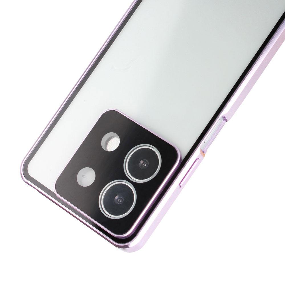 Case for Xiaomi Redmi Note 13 5G, Magnetic Dual Glass, Purple