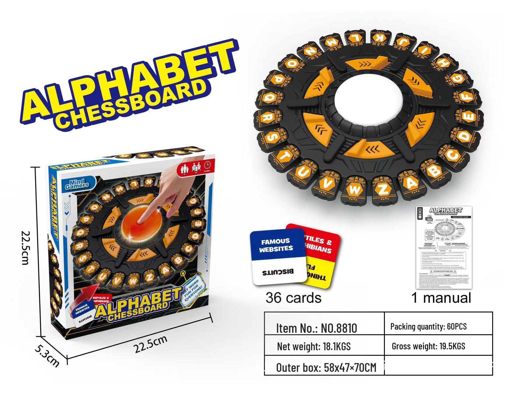 

Трансграничная образовательная шахматная игра с 26 клавишами: Интерактивная креативная игрушка для родителей и детей