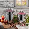 KADAX Juicer Pot 5L Stainless Steel Steamer For Induction Induction Gas Steel 3IN1