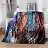 Coperta morbida in peluche, coperta in flanella, coperta da divano per soggiorno, camera da letto, letto, divano, copertura per picnic, stile cartone animato, per giocatori di Apex Legends