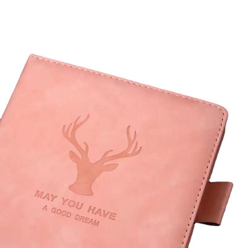 Thickened Leather Deer Head Notebook - Professional Office & Business Use
