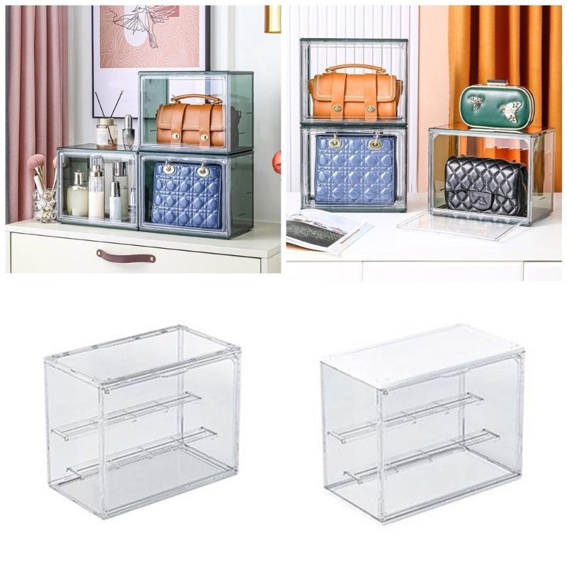 Clear Multipurpose Storage Case Magnetic Clear Organizers for Efficient Sorting of Jewelry and Makeup Products