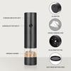 Electric And Pepper Grinder Set, USB Rechargeable, Automatic Pepper Mill Grinder Adjustable Coarseness, 40ml Container, One-Button Control