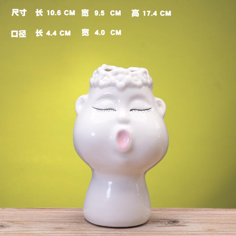 Yama Creative Dried Flower Ceramic Vase Indoor Desktop Personalized Flower Arrangement Ornament plant-free