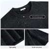 Mark Hua Fei Herren Casual T-Shirt mit Aufdruck, kurzärmlig