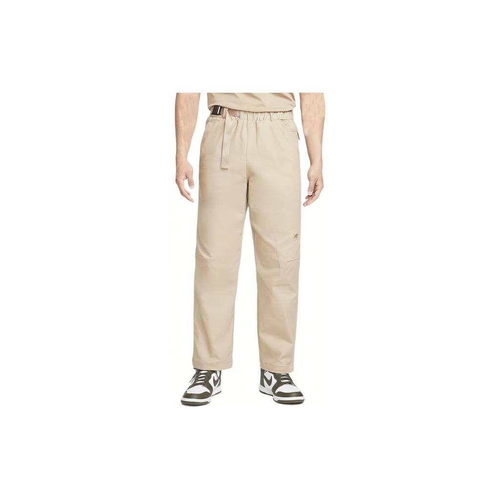 Nike SPORTSWEAR TECH PACK Casual Pants Men's Khaki Moderate Straight Fit Pants DQ4297-247