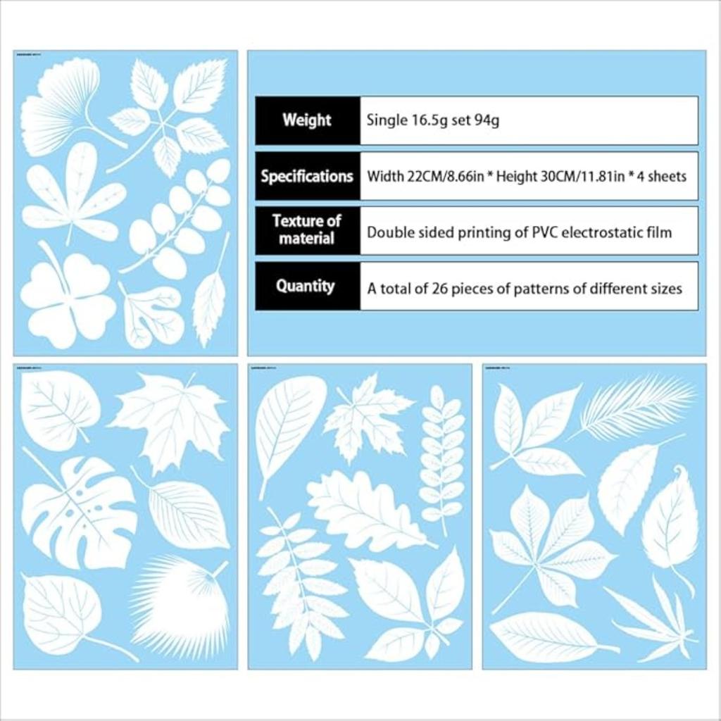 Okenní přilby s motivem listů: Ekologická prevence srážek s ptáky díky statické adhezi