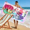 Energetic Cartoon 2D Flat Print Beach Towel, Large Soft Quick Dry Towel for Beach Camping SwimmingXSTJ0915269