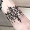 Dopamine Color Butterfly Plain Flower, High Sense Personality Sweet Cool Babes Style Tattoo Sticker