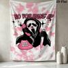 Scream Wall Tapestry Aesthetic Wall Hanging Printed Fabric Blanket Decorative Tapestries For Bedroom Living Room Home Decor